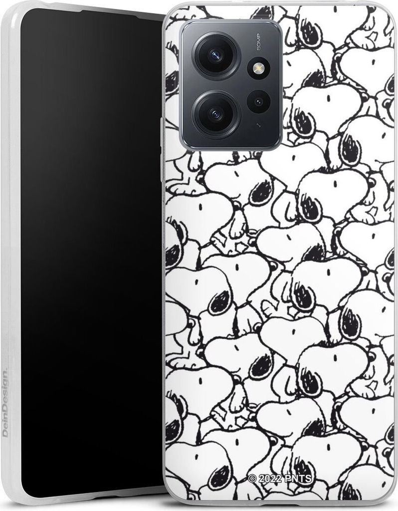 DeinDesign Slim Hülle für Xiaomi Redmi Note 12 4G Silikon Case Ultra Dünn Handyhülle Muster Peanuts Snoopy