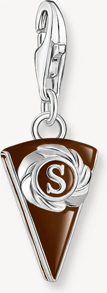 Pendentif Gâteau au Chocolat Viennois en Argent 925 - Bijou Gourmand