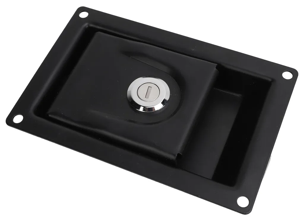 Serrure de coffre CRS 170x110 mm à encastrer avec poignée à palette