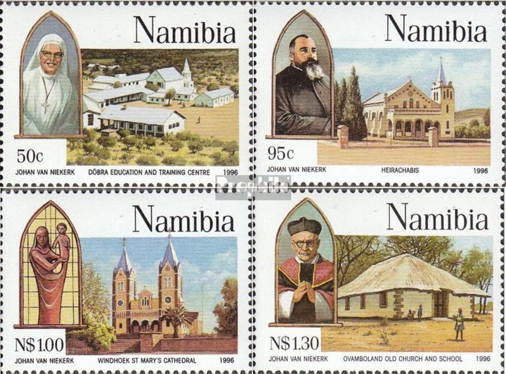 Briefmarken Namibia - Südwestafrika 1996 Mi 808-811 (kompl.Ausg.) FDC Katholische Mission