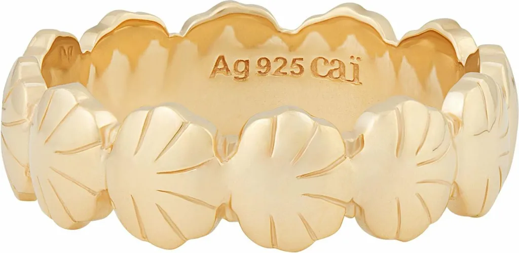 Anello Donna CAI con Conchiglie in Argento 925 Oro | Chic Marino
