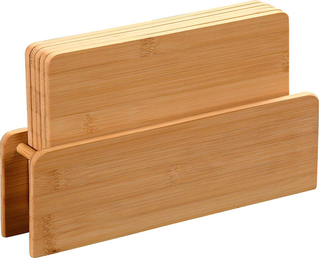 KESPER Brettchenständer mit 5 Brettchen Bambus 29x6x18cm