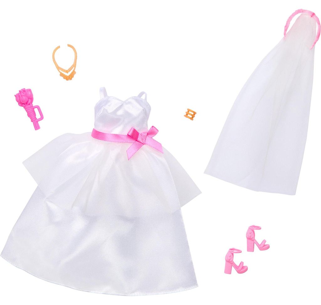 Mattel HWV76 - Barbie Fashions Lot de 2 Mode mariée Image du produit 