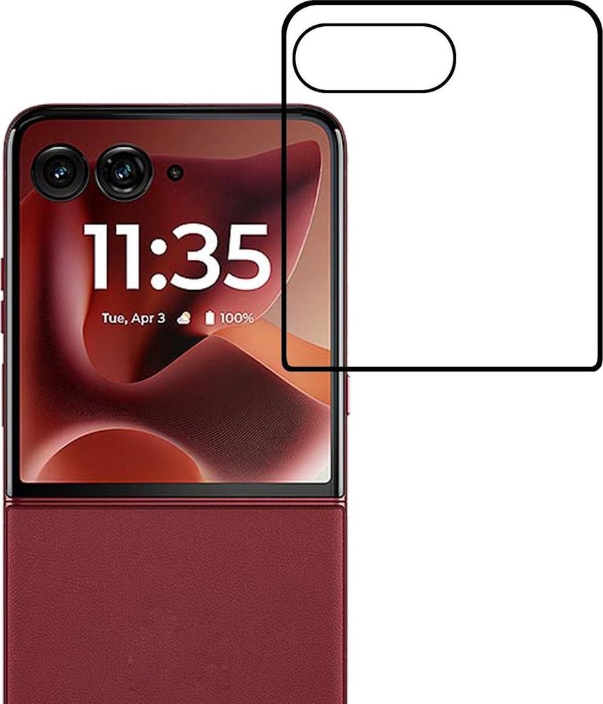 Für Motorola Razr 60 Ultra 3D 9H Curved Hart Glas Display Schutz Folie Schwarz