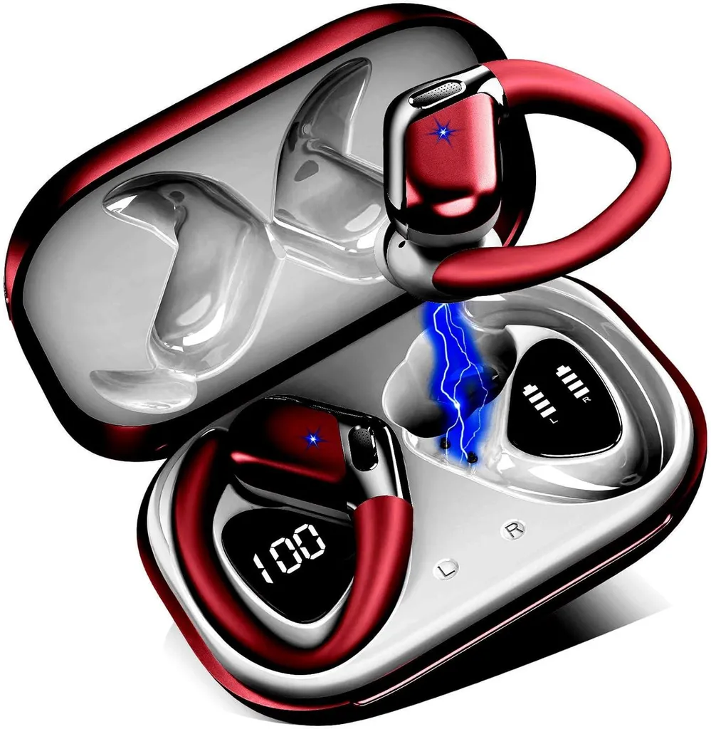 In-Ear-Kopfhörer mit 4 ENC Noise Cancelling Mic,In Ear Kopfhörer mit HiFi Stereo,50 Std Spielzeit Kabellose Ohrhörer, IP7 Wasserdicht, Dual LED-Anzeig