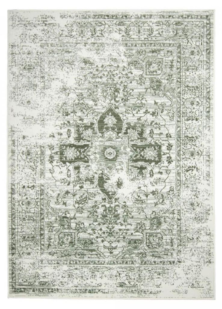 Wohnzimmerteppich orientalisches Vintage-Muster, zarte Ornamente, LYN1 VINT