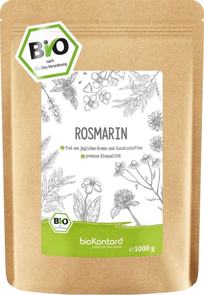 Rosmarin 1000 g geschnitten und getrocknet | Gewürz ohne Produktbild 