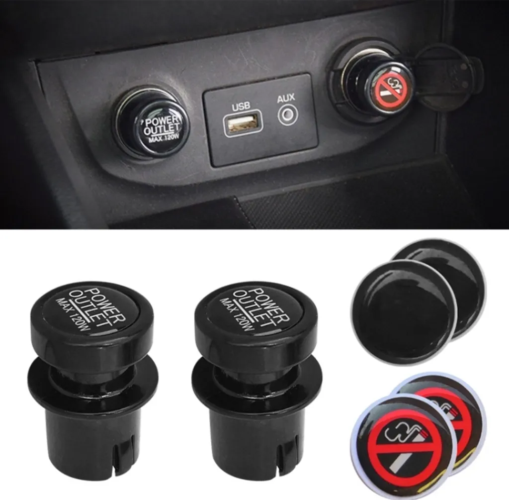 Plug Antipolvere Accendisigari 12V Auto - Set 2 Pezzi Sigillati