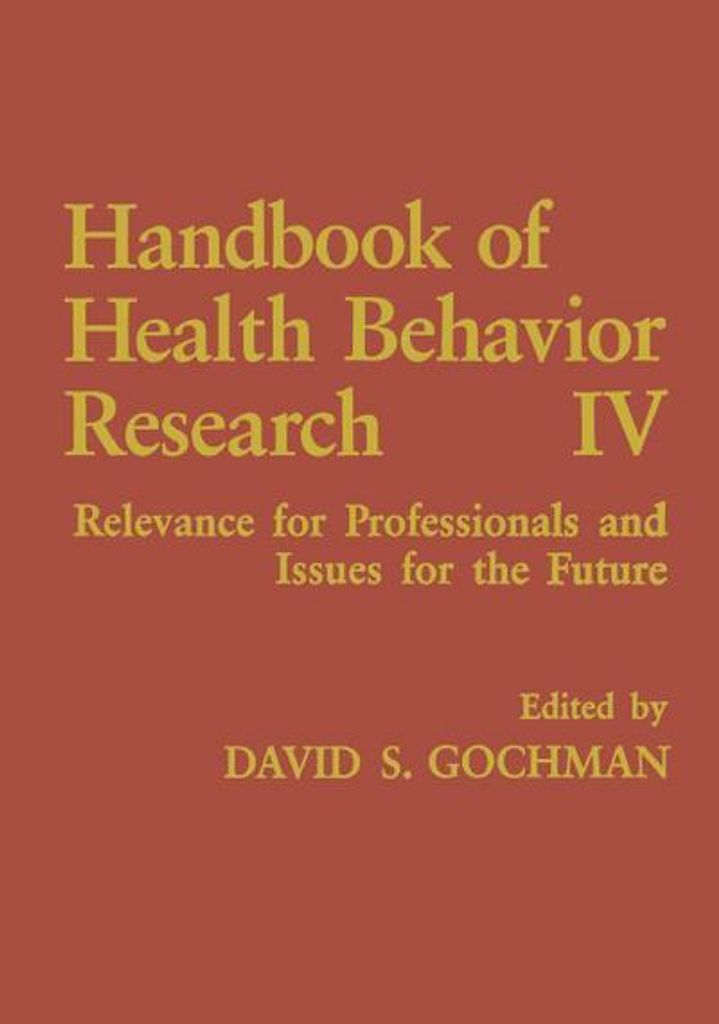 Handbuch der Gesundheitsverhaltensforschung IV