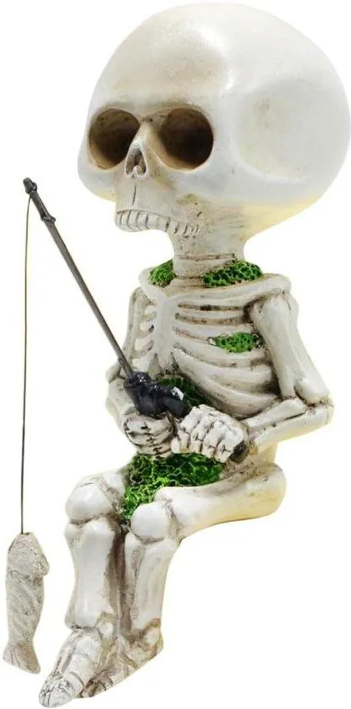 Figurine Squelette de Poisson en Résine - Décoration de Sapin Originale