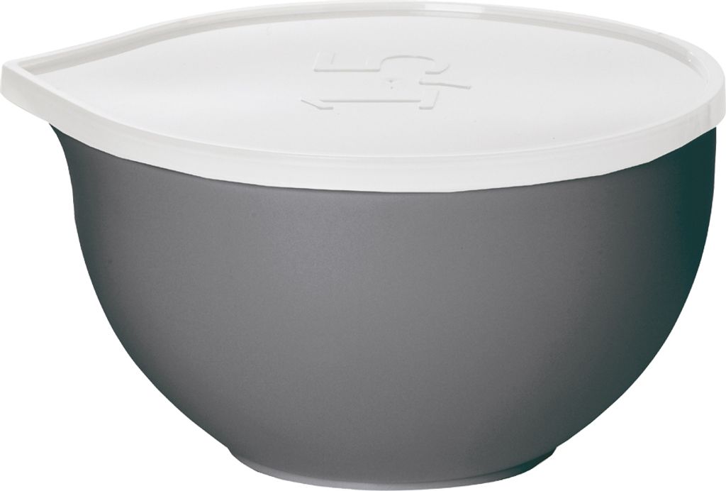 plast team Rührschüssel "Superbowl" 1,5 Liter grau