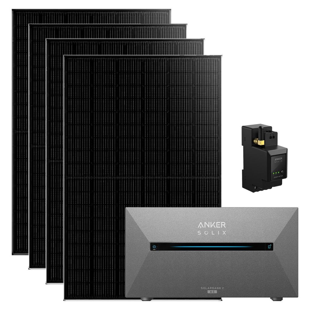 1780W Anker Solix Balkonkraftwerk Solix Solarbank 2 AC E1600 2000W mit Smart Meter IP65