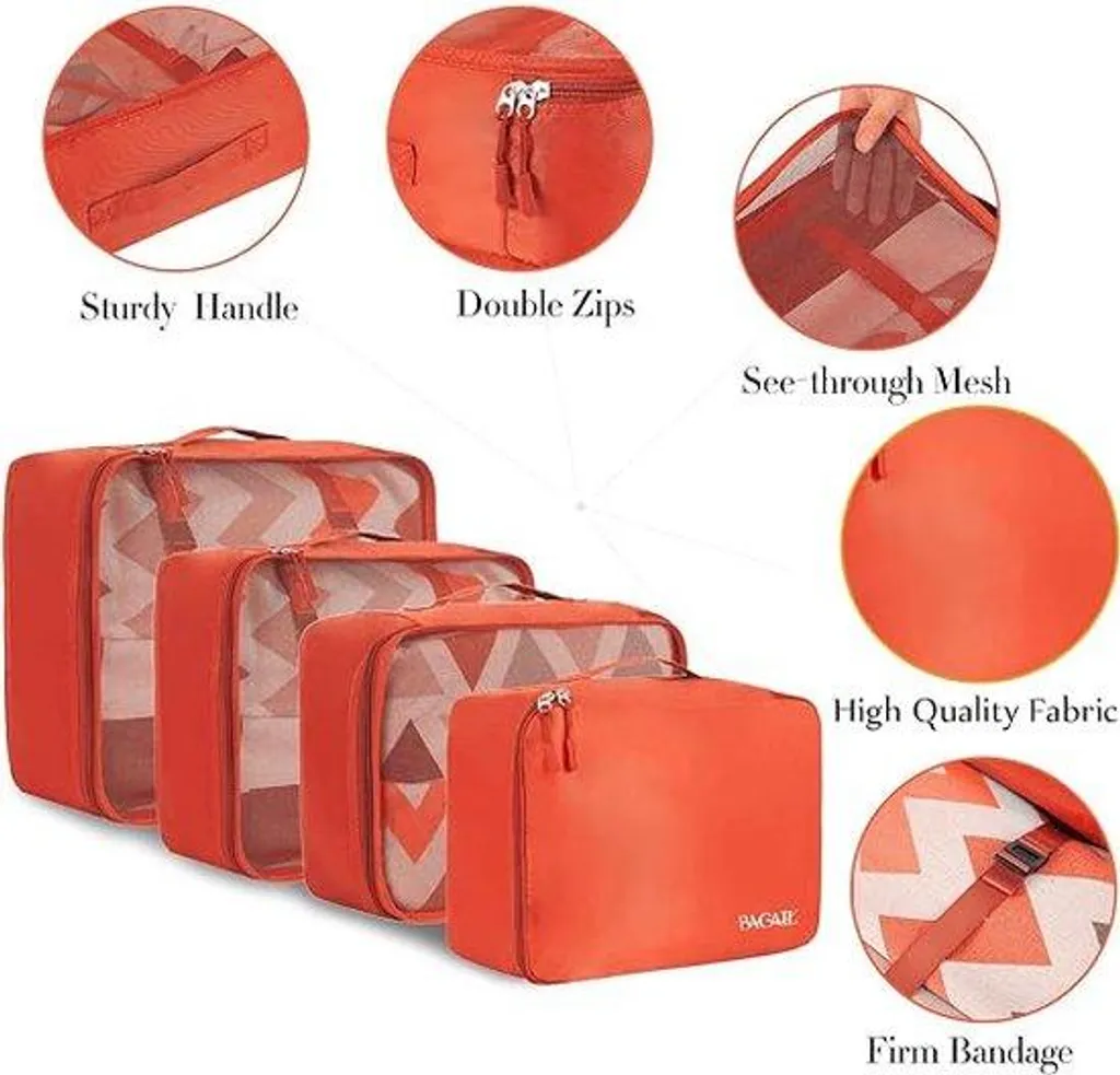 Rangement valise efficace : lot de 8 organiseurs pour gagner de la place