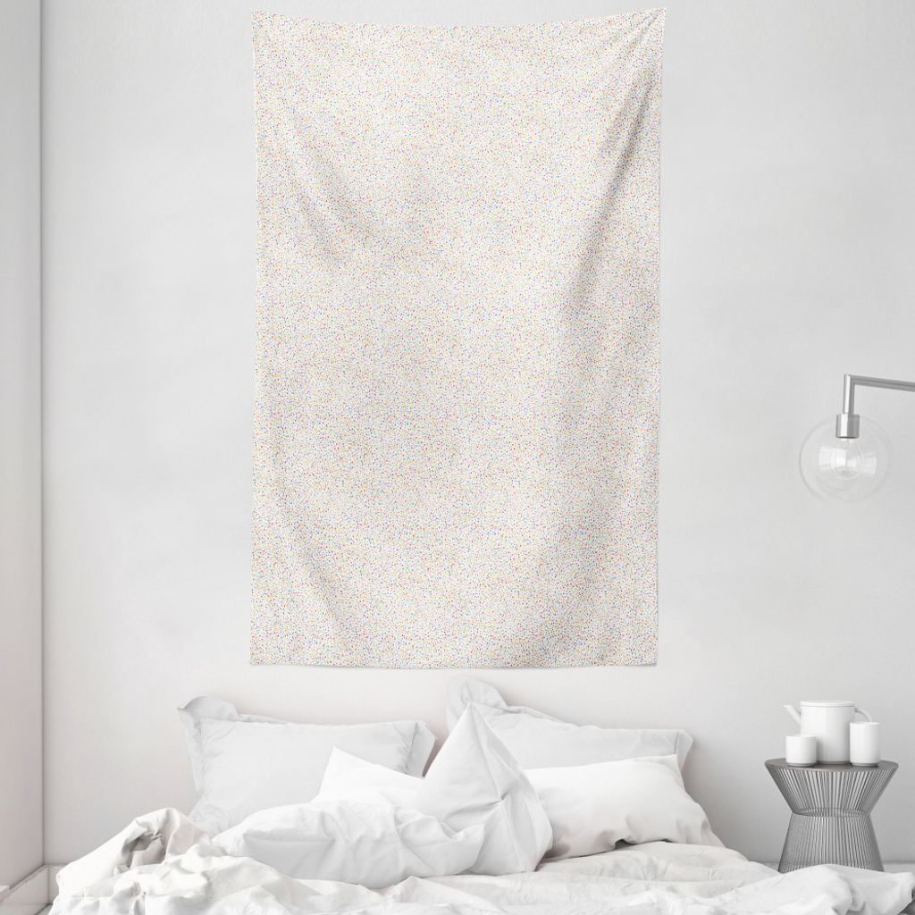 ABAKUHAUS Bunt Wandteppich und Tagesdecke, Regenbogen-Punkt-Muster aus Weiches Mikrofaser Stoff Waschbar ohne Verblassen Digitaldruck, 140 x 230 cm...