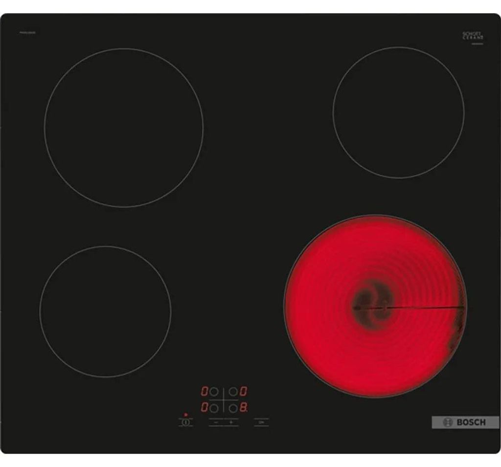 Bosch Pke611ba2e 60 Cm Glaskeramikkochfeld Schwarz One Size / EU Plug 220V Schwarz One Size