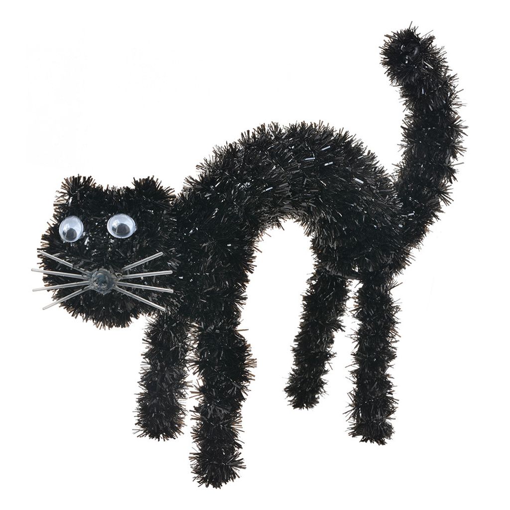 Clayre & Eef Halloween dekorácia Mačka 19x7x22 cm čierny Obrázok produktu 