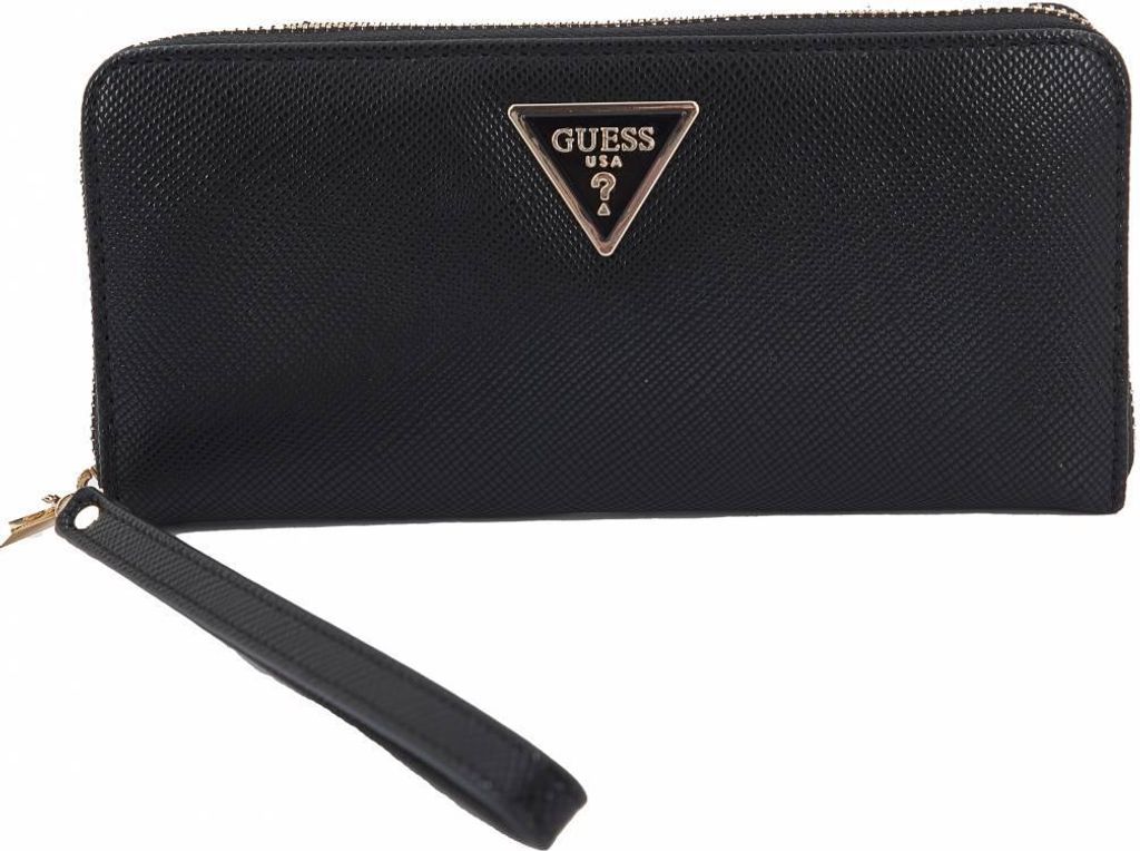Guess Swzg85 00460 Laurel Slg Large Zip A Czarny Zdjęcie produktu 