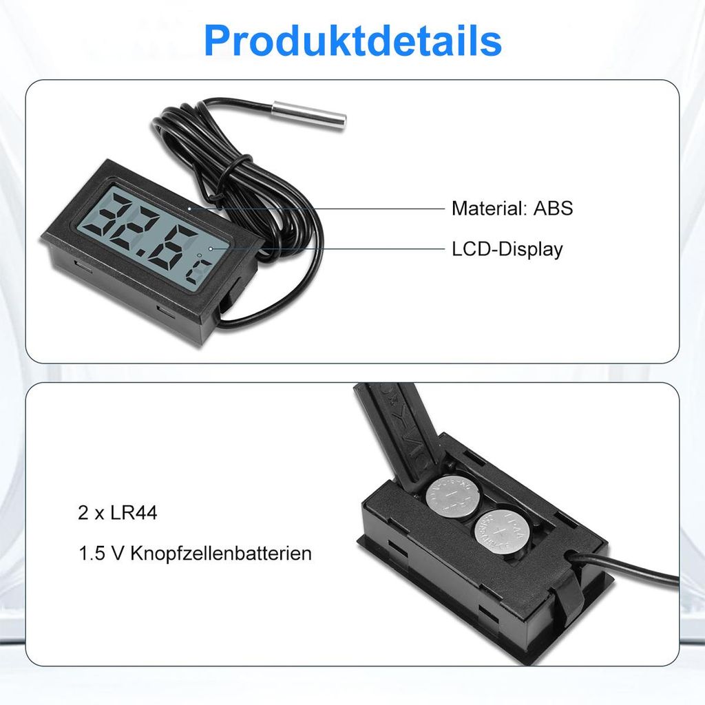 AZDelivery 2 x 1M Kabel DS18B20 digitaler Edelstahl Temperatursensor Temperaturfühler, wasserdicht kompatibel mit Arduino und Raspberry Pi inklusive E-Book AZDelivery 2 x 1M Kabel DS18B20 digitaler Edelstahl Temperatursensor Temperaturfühler, wasserdicht kompatibel mit Arduino und Raspberry Pi inklusive E-Book