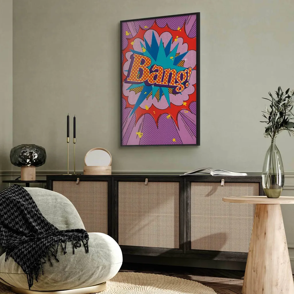 Poster Bang 40x60 cm con cornice nera senza margini - 2