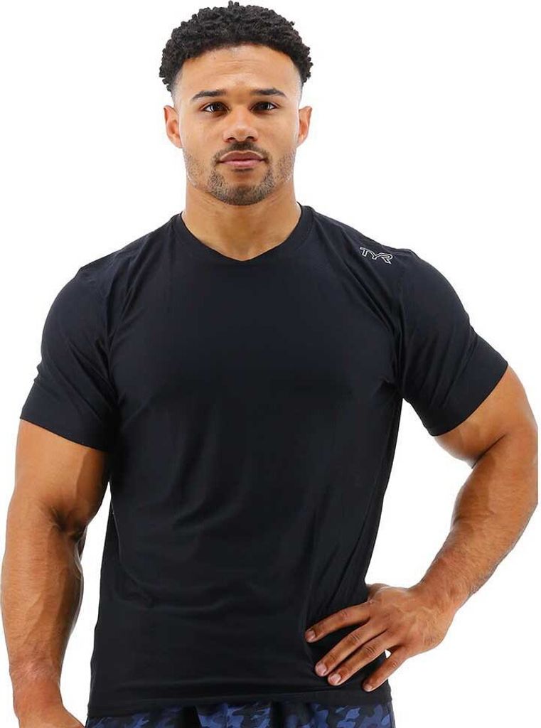 Tyr Airtec Kurzarm-t-shirt Schwarz XL Mann Schwarz XL