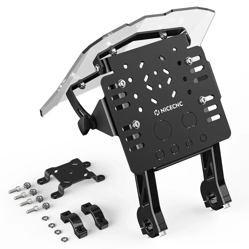 Support GPS Réglable Noir : Fixation Universelle Haute Stabilité Carénage