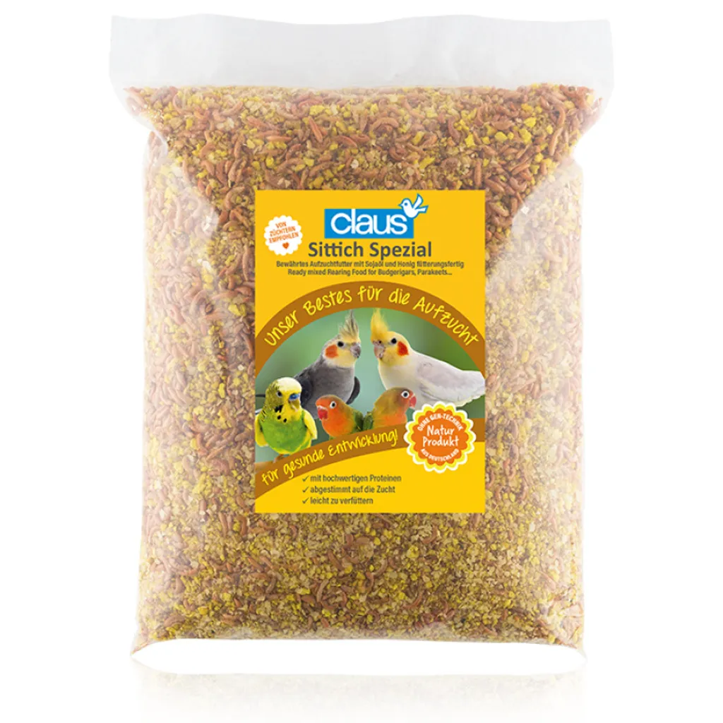 Claus Sittich Spezial 5kg Pâtée d'Élevage Complète pour Petits Perroquets