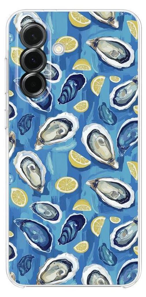Flexible Hülle für das Samsung Galaxy A36, Kameraschutz, TPU Silikon transparent, Austern mit Zitrone