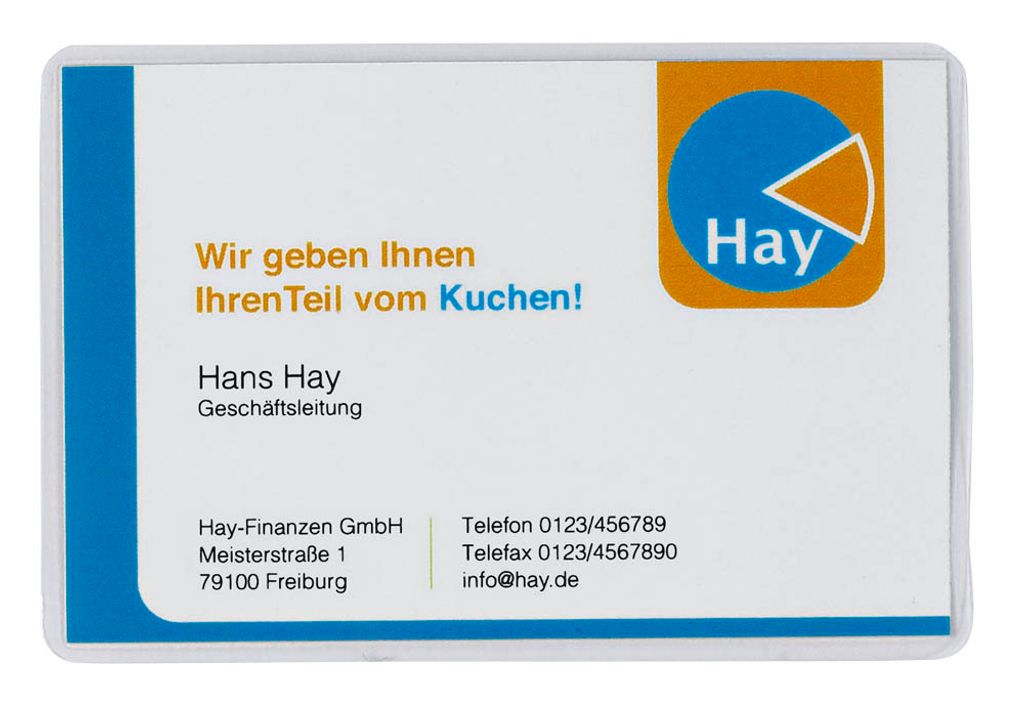 LMG Laminierfolien glänzend für Ausweisformat 80 micron, 100 St.