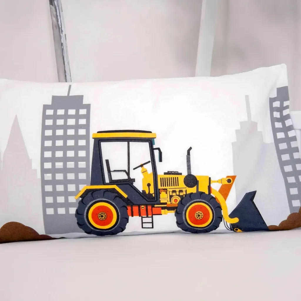 Biancheria da letto per bambini Jana beaver 100 x 135/40 x 60 cm, cantiere - 6