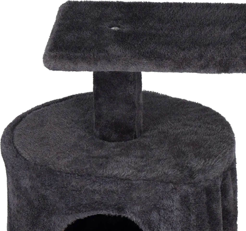 Arbre à chat compact Springos pour appartement avec maisonnette et sisal