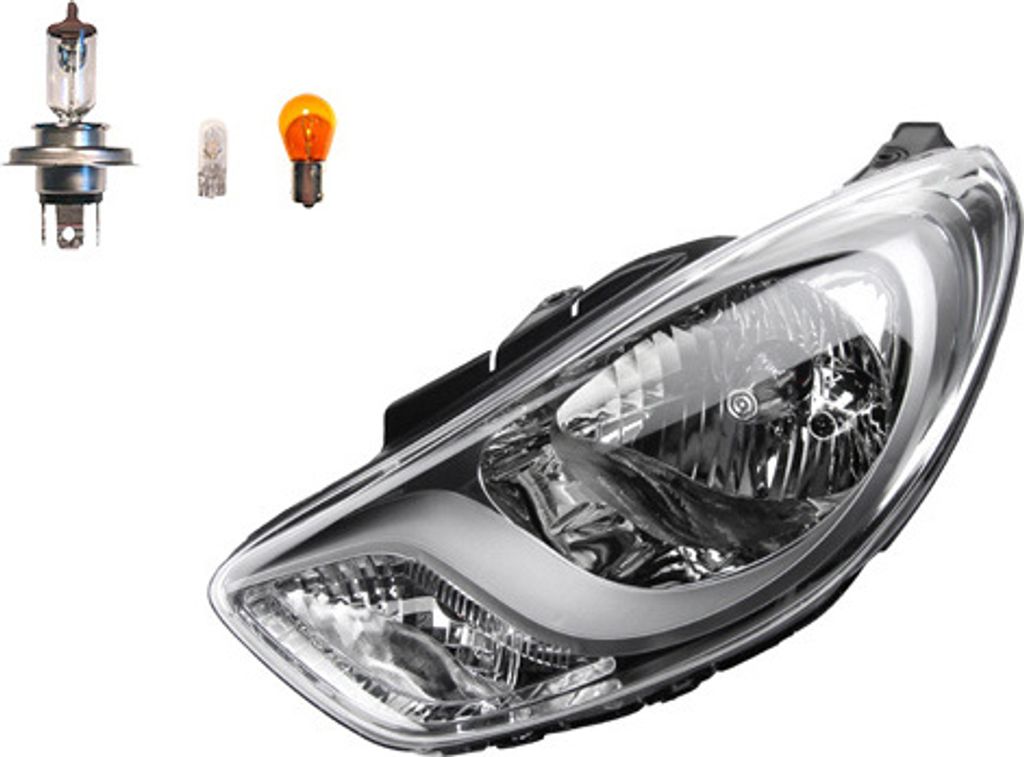 Johns, Scheinwerfer Halogen Front passend für Hyundai i10 02/2011- Links + Leuchtmittel 921010X120 921100X120