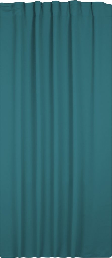 Verdunkelungsvorhang Kräuselband 140 x 175 cm Petrol Vorhang blickdicht abdunkelnd Gardine wärmeisolierend