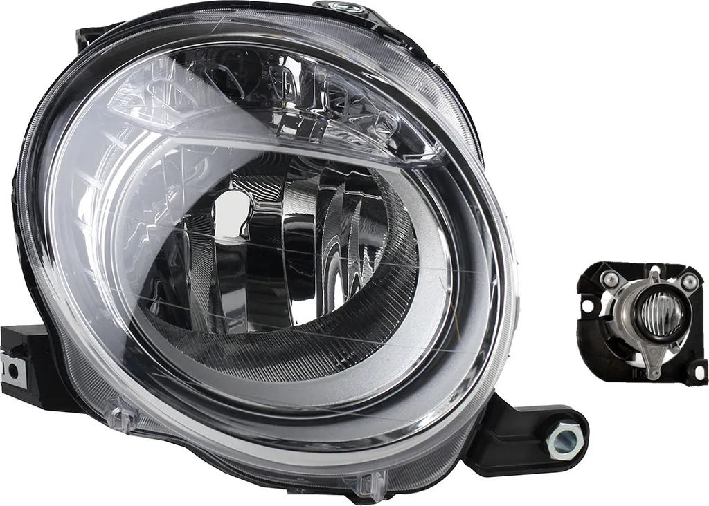 Faro DX Johns Fiat 500 07-15 H7 + Fendinebbia - Ricambio 51787491