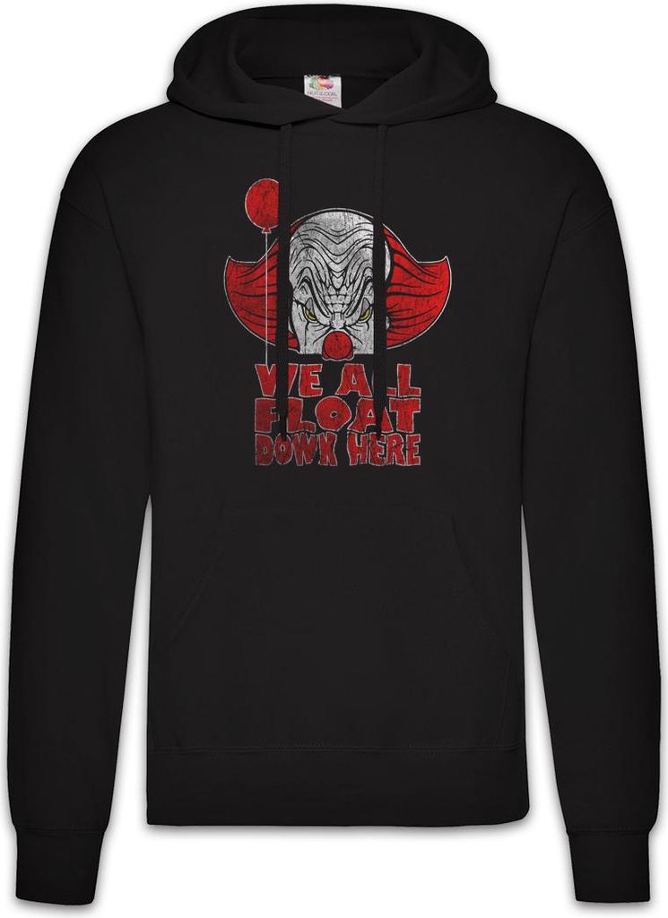 Urban Backwoods We All Float Down Here, Herren Hoodie, Farbe: Schwarz, Größe: S