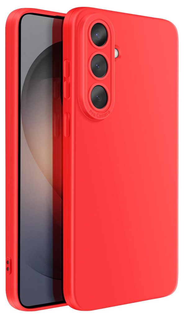 Avizar, Silikon Hülle mit Kamera Schutzverstärkung für Galaxy S26 Plus, Rot