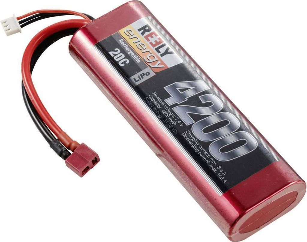 Reely Modellbau-Akkupack (LiPo) 7.4 V 4200 mAh Zellen-Zahl: Produktbild 