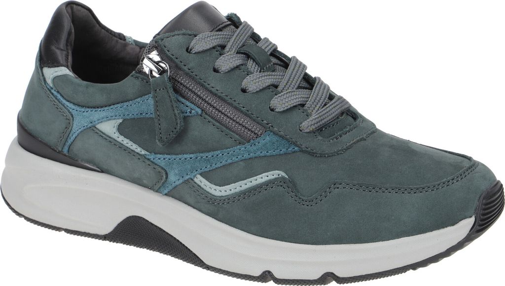 Gabor Comfort Sneaker - Blau Nubukleder Größe: 42 Normal Produktbild 