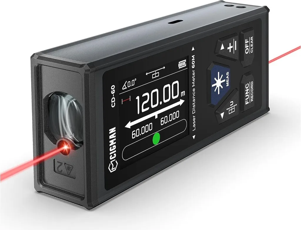 CIGMAN CD-60 Mini télémètre laser 120m numérique avec écran rétroéclairé
