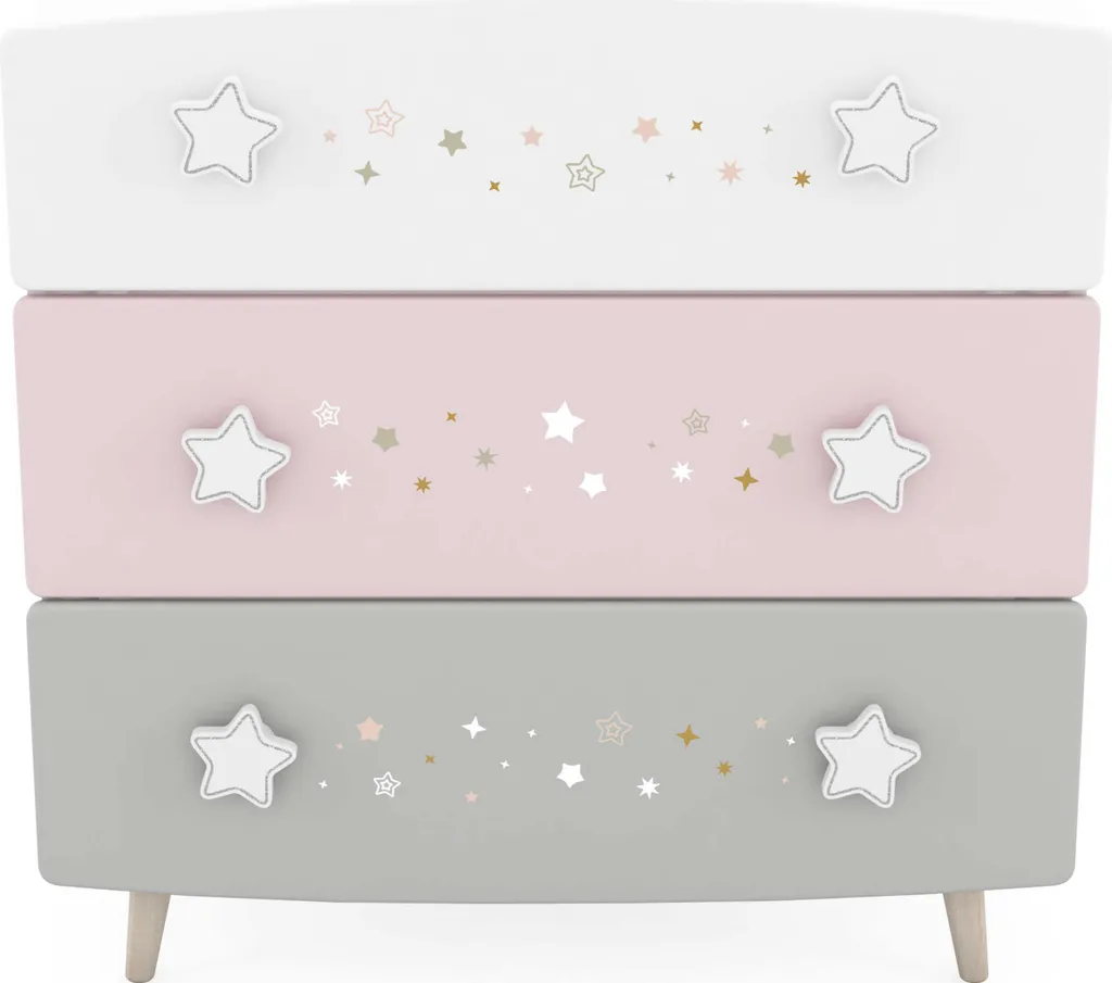 Commode Stellar style constellation avec finitions géométriques