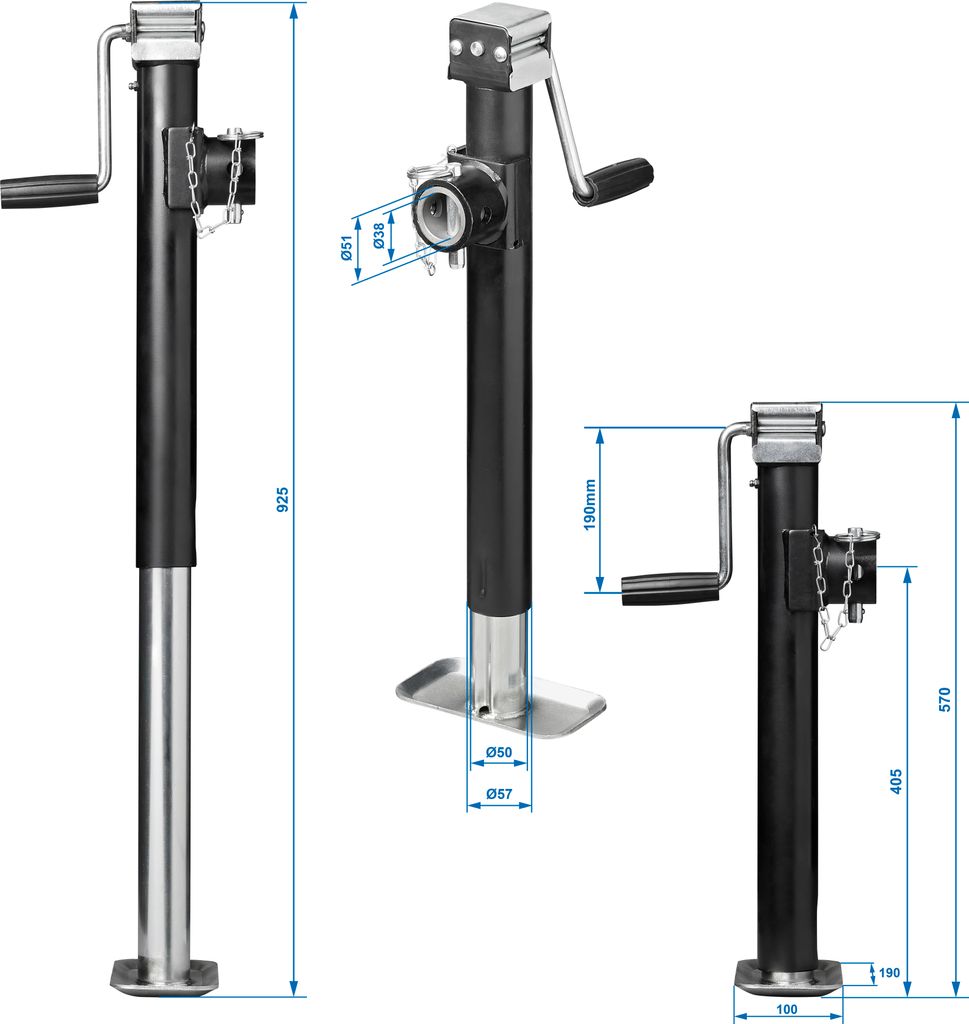 ProPlus 361511 Ausdrehstütze 450g 559 X 278mm H:45 Produktbild-Vorschau 5