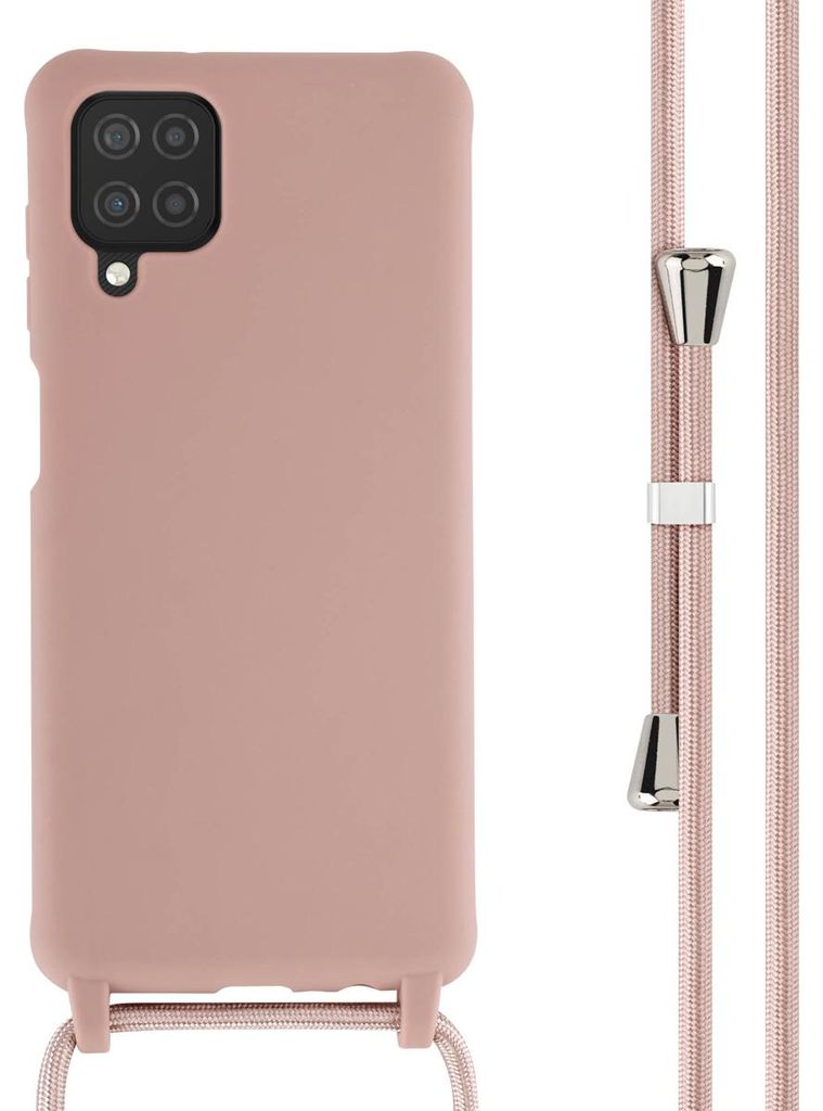 Funda de Silicona con Cuerda para Samsung Galaxy A12 - Sand Imagen del producto 