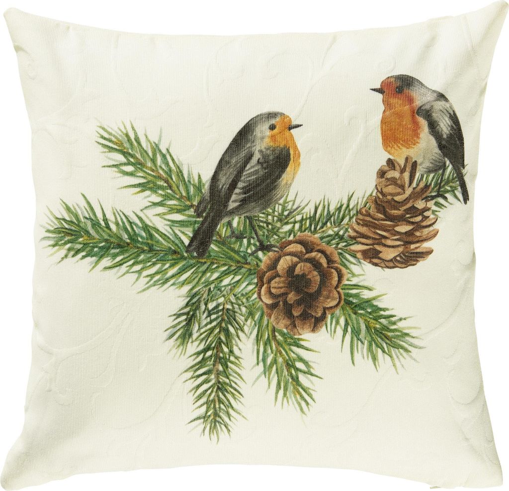 Erwin Müller Kissenhülle abgepasst natur-braun-grün 50x50 cm