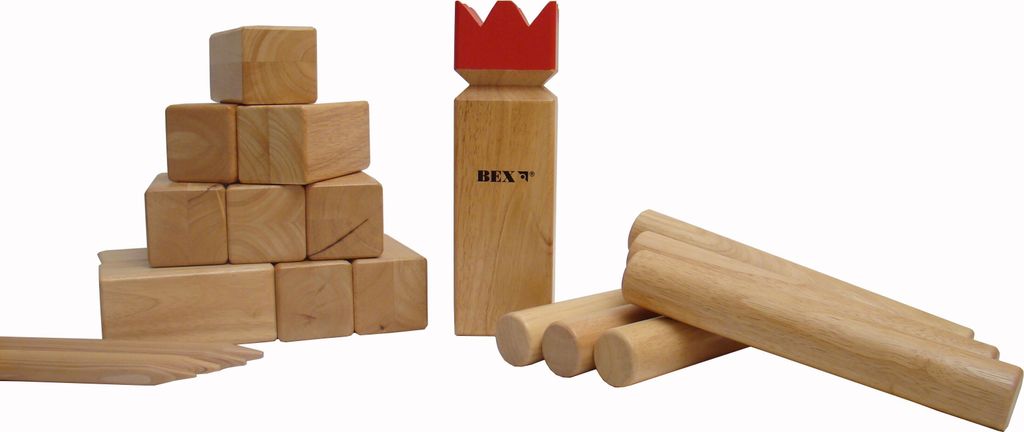 Bex Kubb Viking Original Gummiholz - Red King Produktbild 19