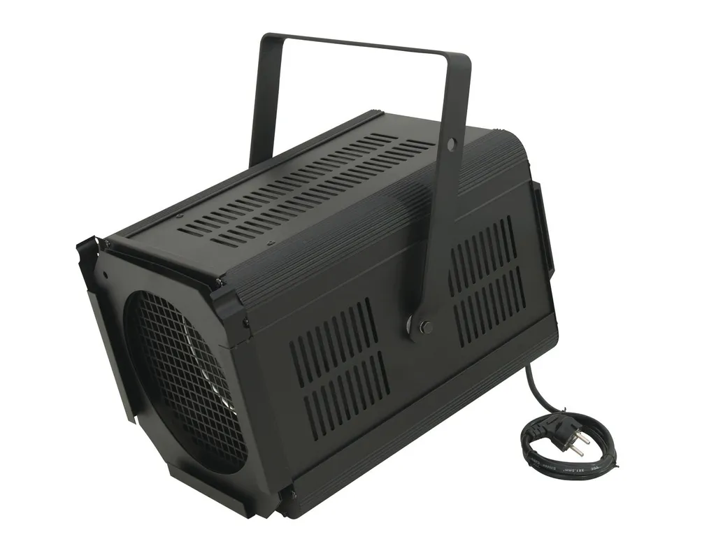 EUROLITE Theatre Spot 2000 Antihalo sw - Projecteur de Théâtre Pro Noir