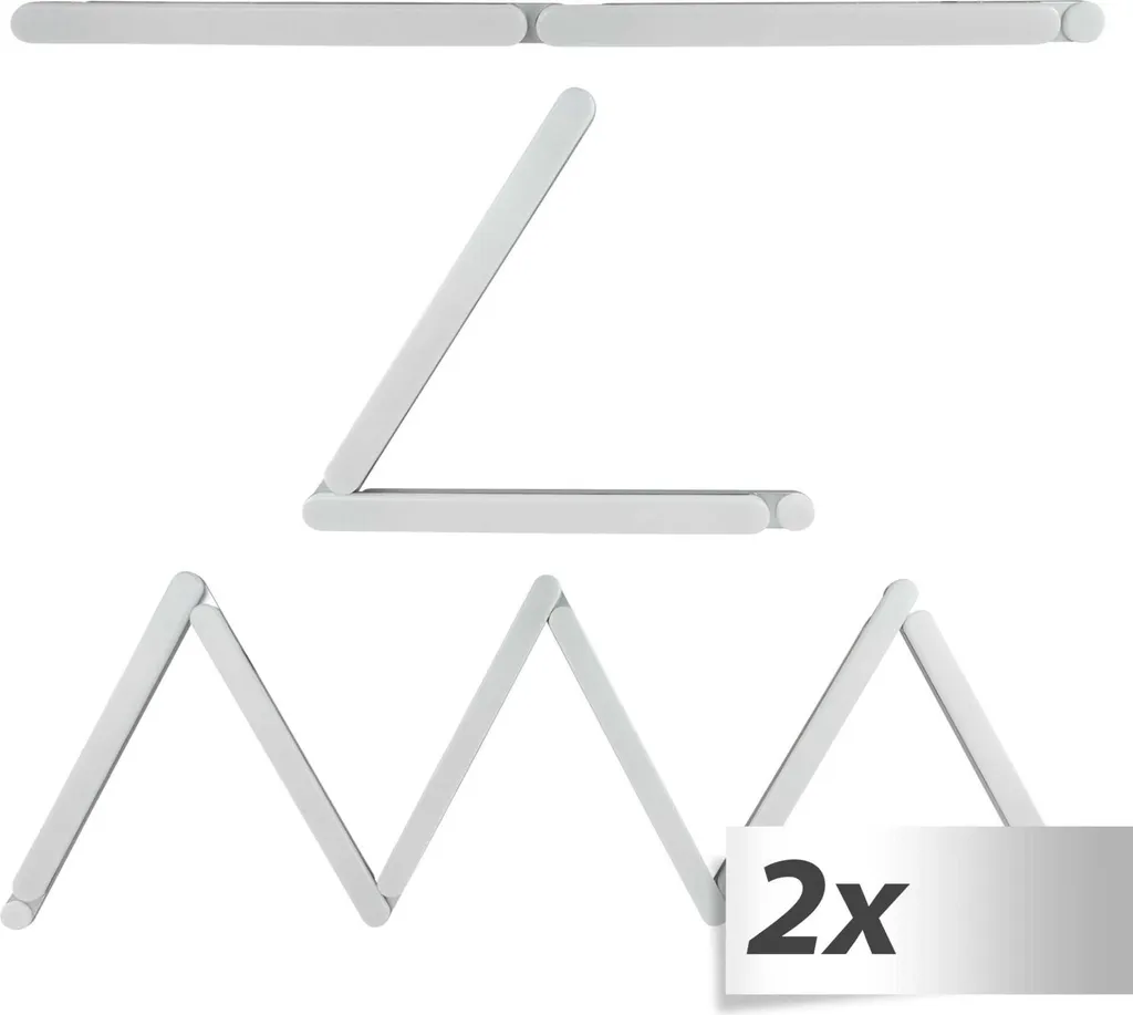 Éclairage sous placard LED Kit d'extension 2x1 REV FLEXLIGHT 3,4W gris