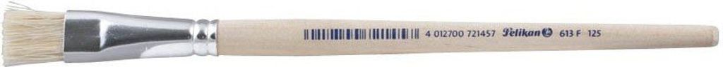 Pelikan Borstenpinsel 613 F Gr. 18 unlackierter Holzstiel