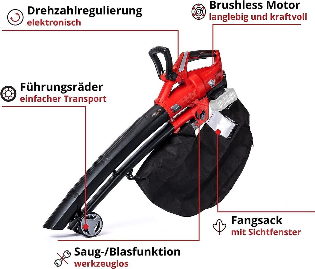 Akumulátorový fukár lístia Einhell GE-CL 36 Li E - Solo Obrázok produktu 33