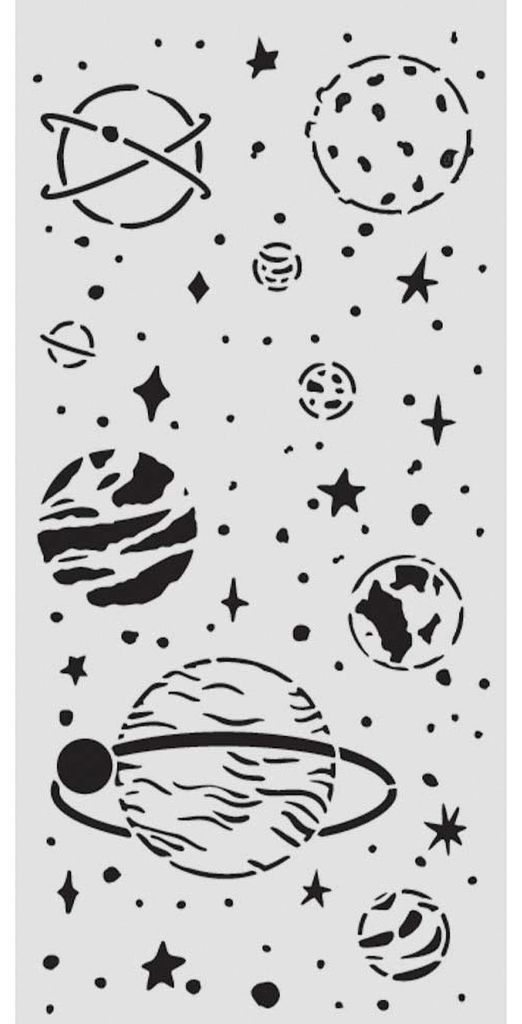 Schablone "A New Beginning - Planetary", 12 x 25 cm