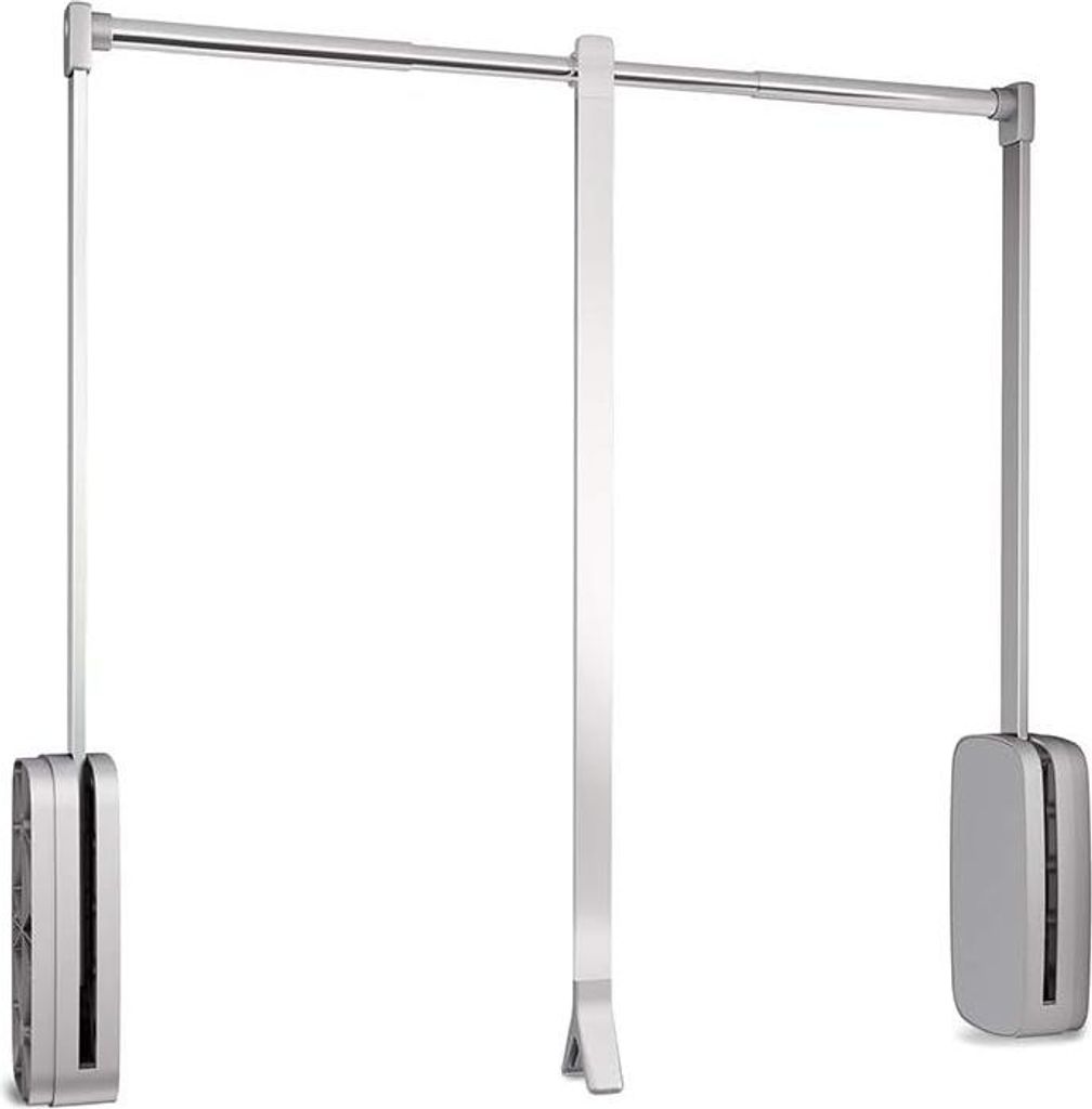 Hängendes Pull-Down-Garderobenregal mit verstellbarer Breite 830-1150mm