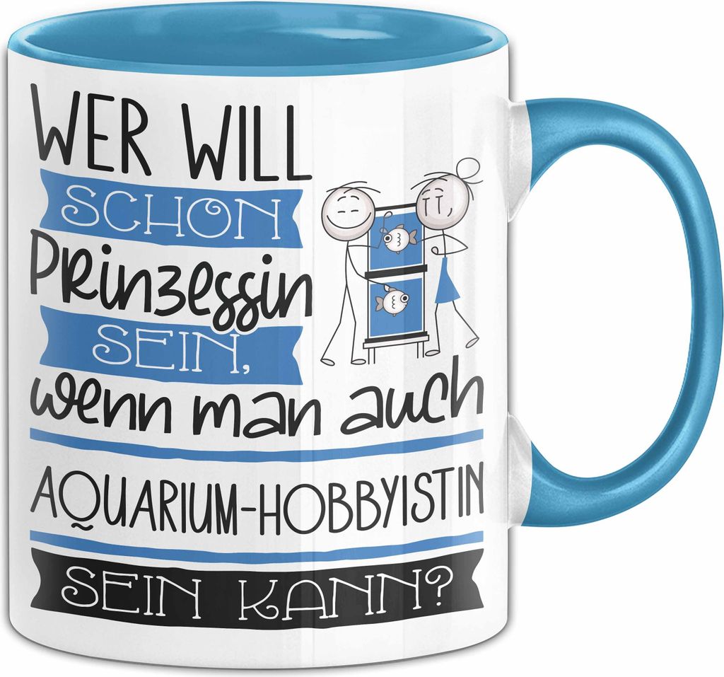Aquarium-Hobbyistin Tasse Geschenk Spruch Wer Will Schon Produktbild 